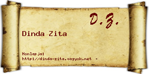 Dinda Zita névjegykártya